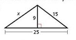 Find the value of x. Give your answer in simplest radical form.-example-1