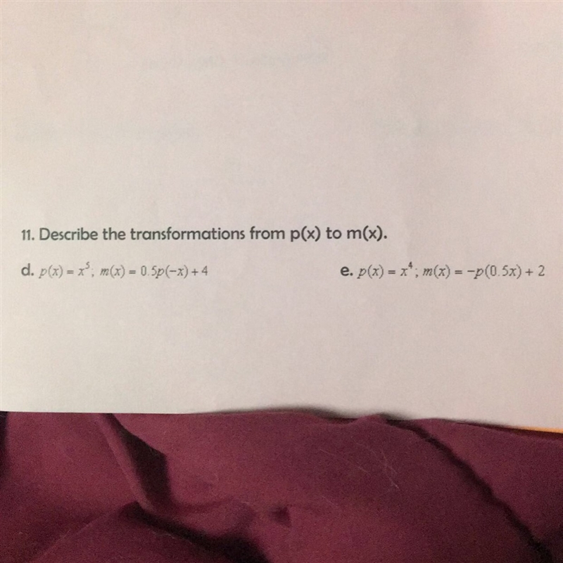 (Algebra II) 11. d. & e.-example-1