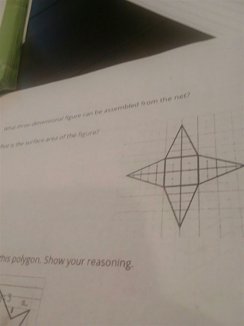 What three dimensional figure can be assembled from the net-example-1