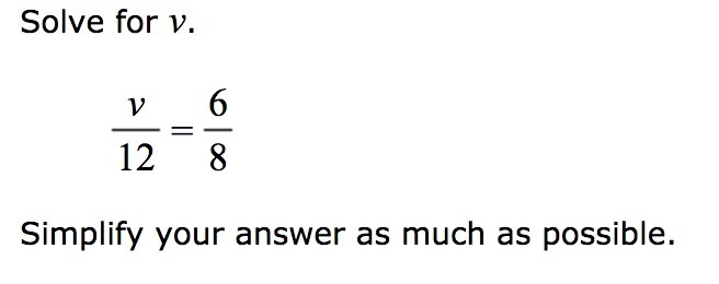 Solve for v. . Simplify your answer as much as possible.-example-1