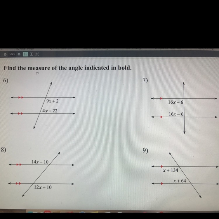 How to solve Parallel lines with transversal?-example-1