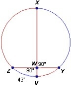 What is the measure of arc XY? Please explain to me also, and only answer if you know-example-1