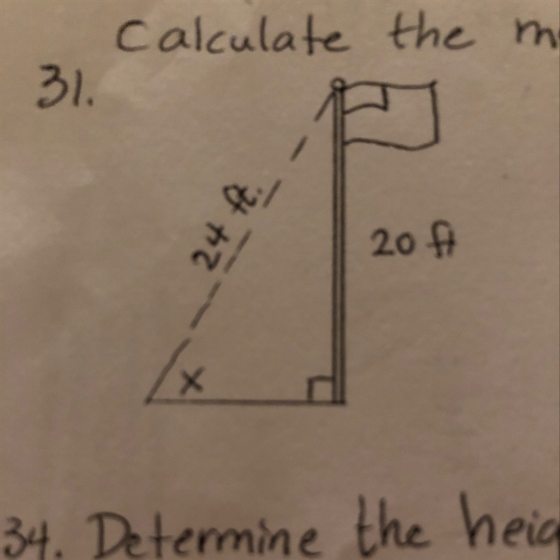 Calculate the measure of angle x-example-1