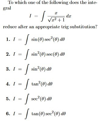 98 pts to correct answer! CALCULUS BC Trig Substitution (SEE Attached)-example-1