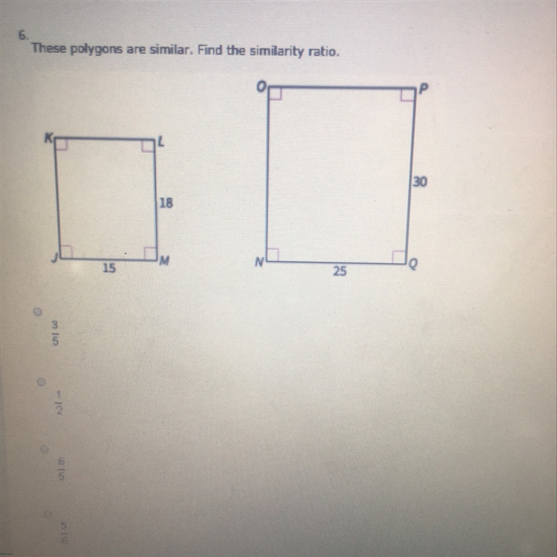 These polygons are similar find the similarity ratio-example-1