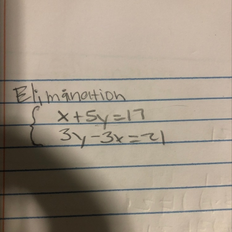 What is the answer for this question using the elimination formula-example-1