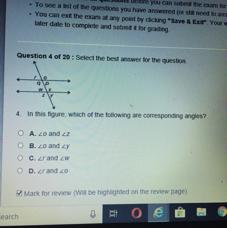 Which of the following are corresponding angles ?-example-1