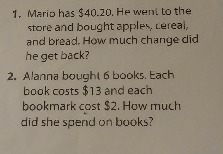 Anyone please help Mark 1 as problem one Mark 2 as problem two-example-1