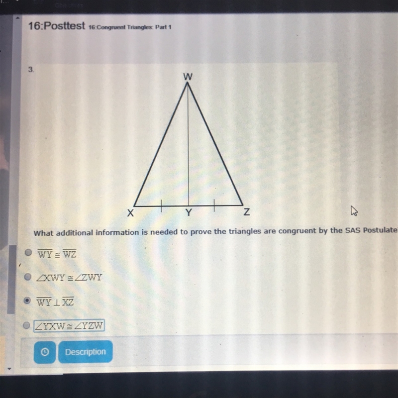 What additional information is needed to provide the triangles are congruent by the-example-1