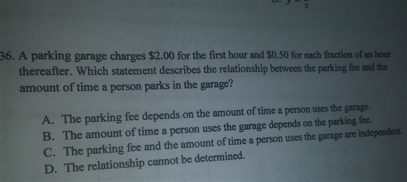 a parking garage charges $2.00 for the first hour and $0.50 for each fraction of an-example-1