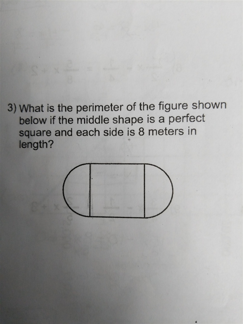 what is the perimeter of the figure shown below if the middle shape is a perfect square-example-1