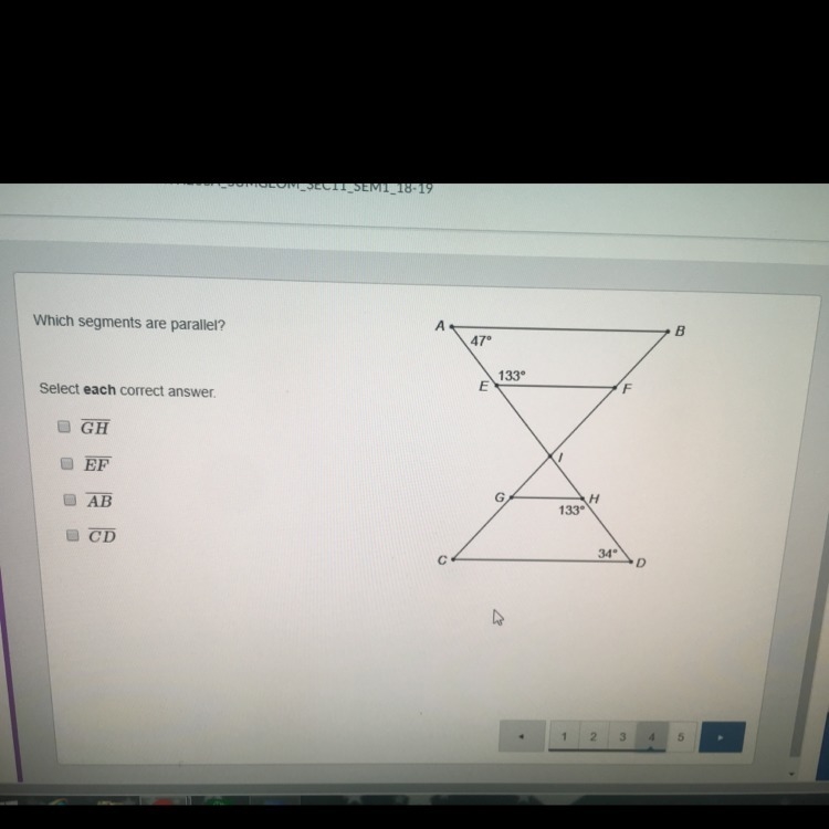 Which segments are parallel? Select each correct answer .-example-1