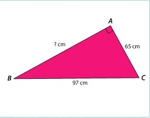 Find the length of side AB in the right triangle shown.-example-1