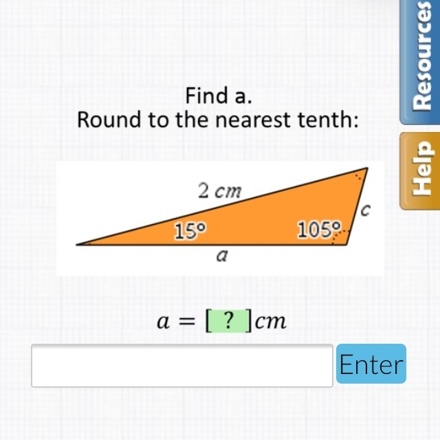 !!!!Cosines / sines . Find a and round to the nearest 10th.-example-1