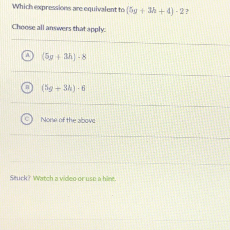 It can be multiple answers and explain how to figure this out-example-1