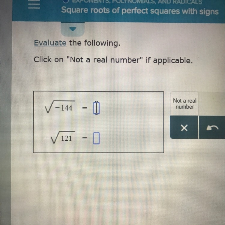 Please answer this.. the answer and also be “not a real number”-example-1