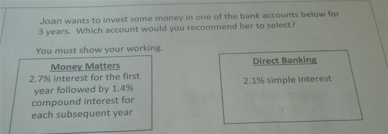 Simple Interest and Compound Interest. Guys I need help with this question.-example-1