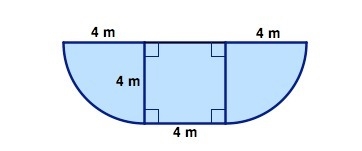 Find the area of the figure shown in the diagram to the nearest hundredth. A) 16.00 m-example-1