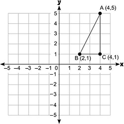 Look at triangle ABC. What is the length of side AB of the triangle? 1. 2 2. Square-example-1