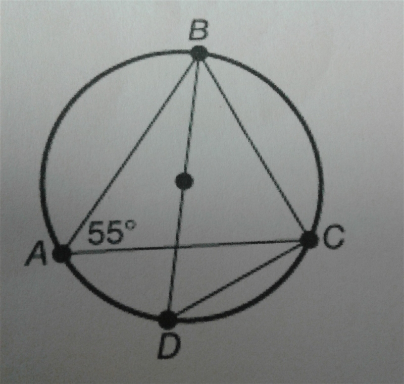 If mBAC = 55°, what is mDBC? A. 20° B. 80° C. 70° D. 35°-example-1