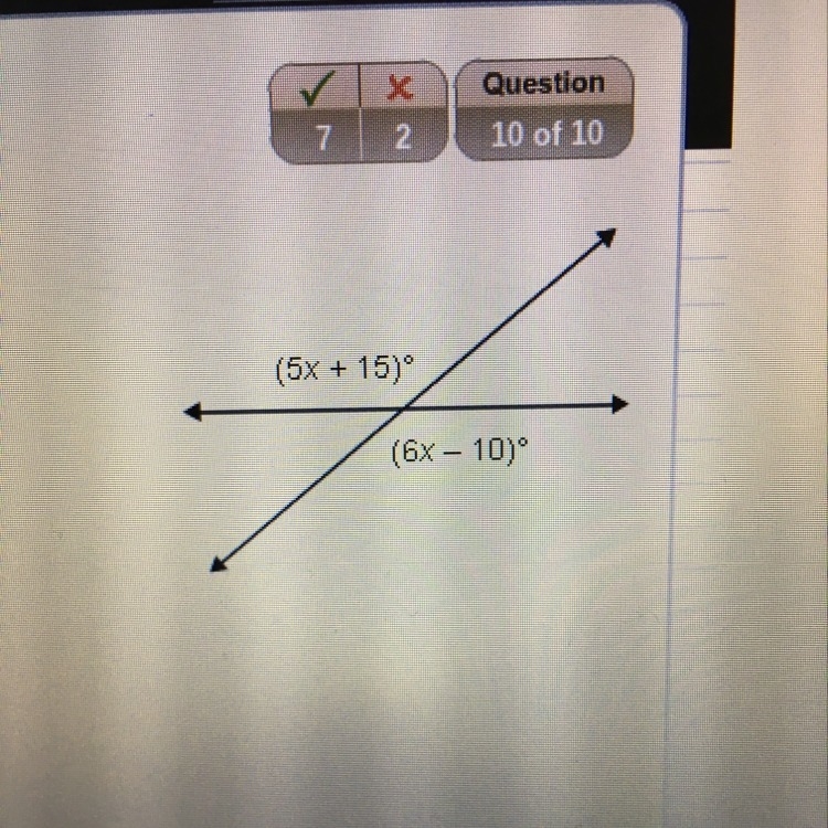 Find the value of x I really need the answer to this ASAP-example-1