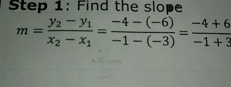 I need help finding slope for m-example-1