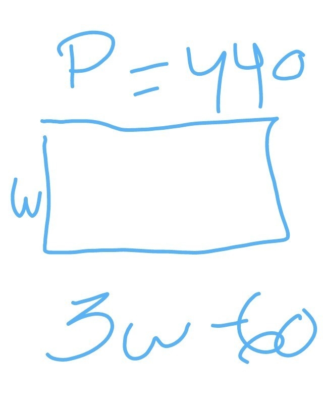 What is 3w - 60 if the perimiter is 449 yards?-example-1