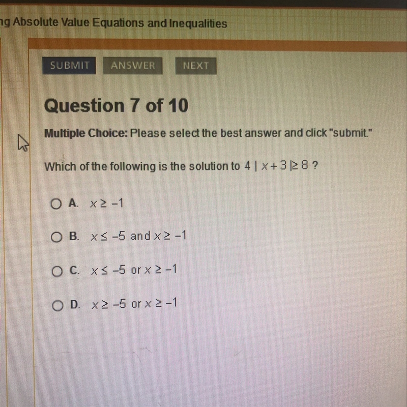 Which of the following is the solution-example-1