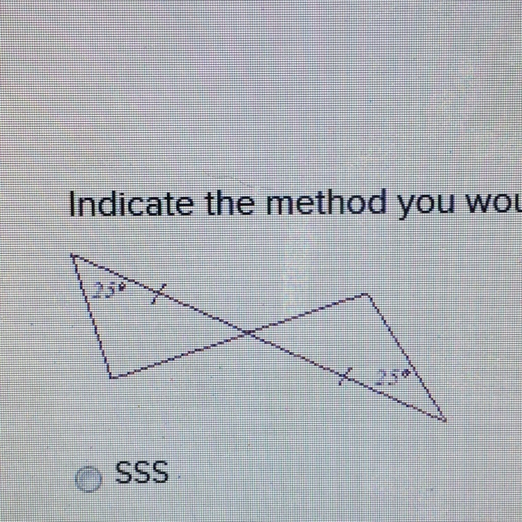 Indicate the method you would use to prove the two ‘s if no method applies enter none-example-1