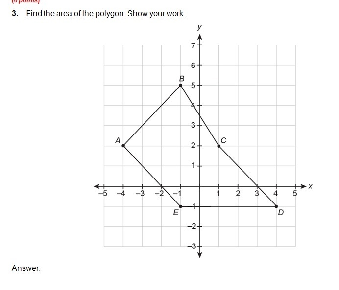 Find the area of the polygon. show your work-example-1