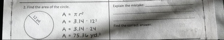 This problem was solved incorrectly. For this problem, circle the mistake in the work-example-1