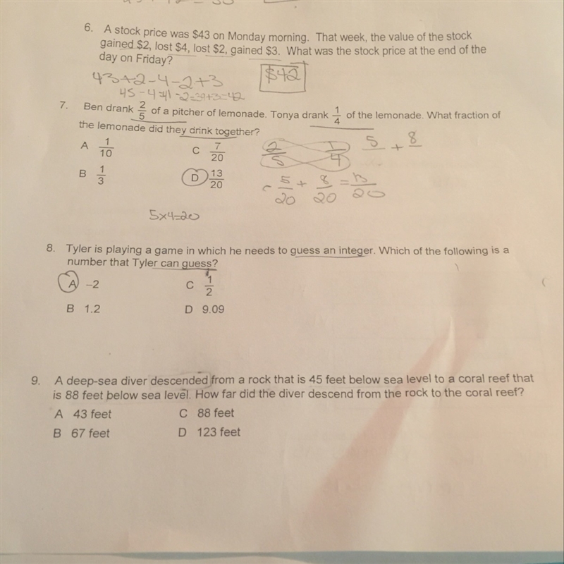 Need help with number 9-example-1