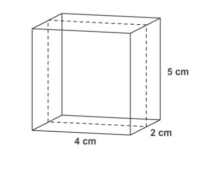 The right rectangular prism will be sliced perpendicular to its base along the dashed-example-1