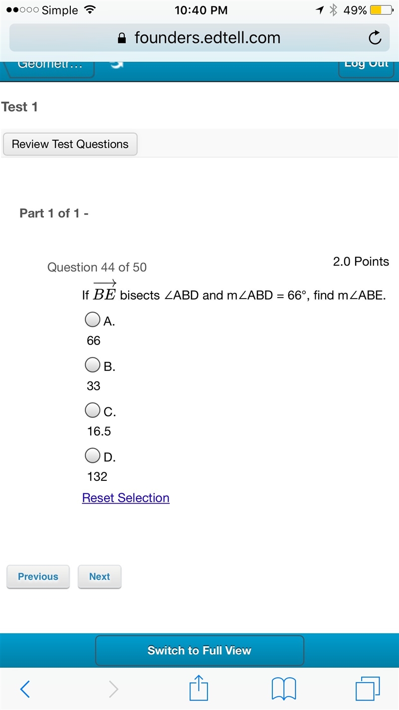 Geometry math question no Guessing and Please show work thank you-example-1