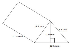 ﻿ a manufacturer uses a mold to make a part in the shape of a triangular prism. The-example-1