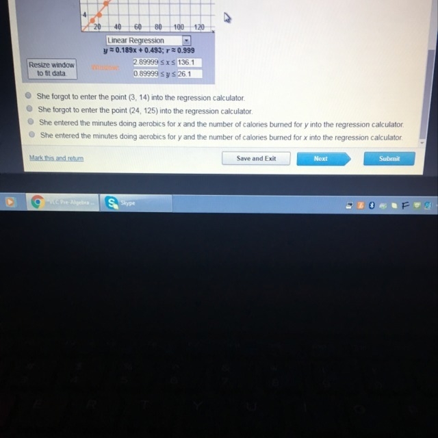 Carol is investigating the relationship between the number of minutes spent doing-example-1