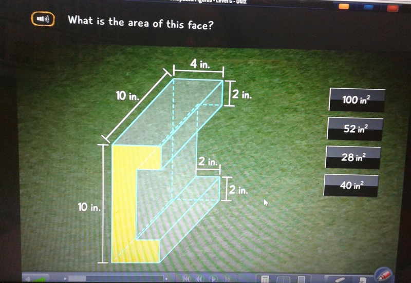 What is the area of this face-example-1