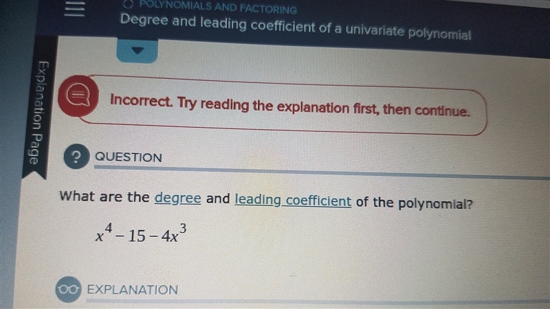 I need help with understanding a "leading coefficient"-example-1