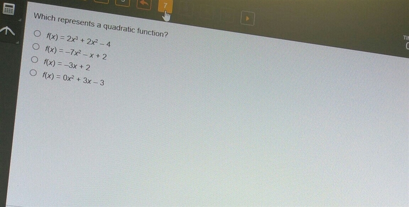 Which represent a quadratic function-example-1