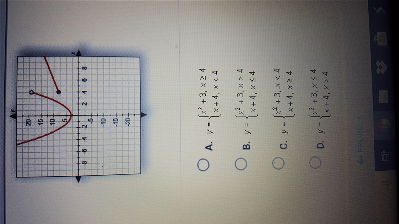 Which of the following functions is graphed below please help is due tomorrow-example-1