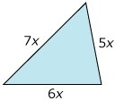 PLZ HELP IS URGENT 10PTS If the perimeter of the triangle shown below is 162 inches-example-1