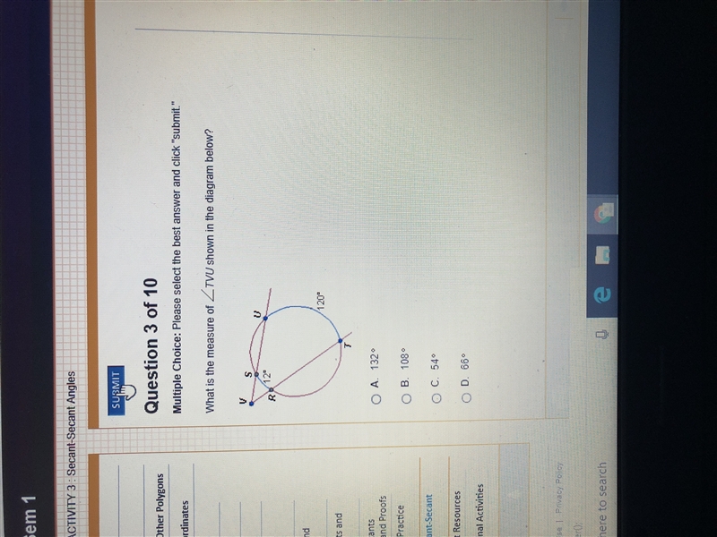 What is the measures of TVU shown in the diagram below PLEASE HELP FAST-example-1