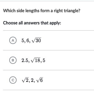 Right triangle and side lengths-example-1