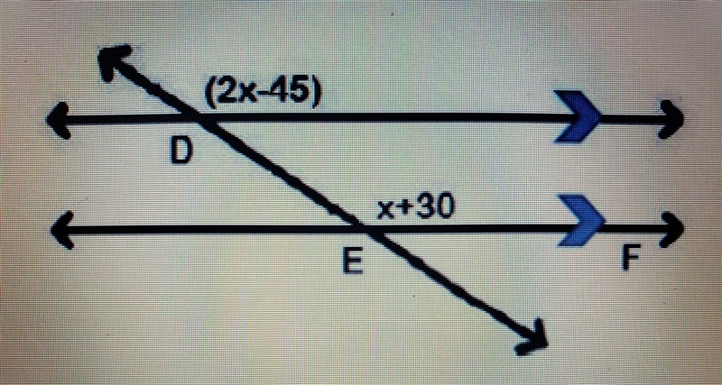 Find the value of x in the figure below:-example-1