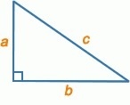 If side a has a length of 3 and side b has a length of 4, use the Pythagorean Theorem-example-1