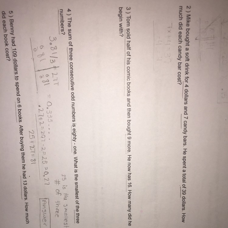 What is the answer to number 3 ? Show me how you solved please help !!-example-1