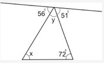 Find the measure of angle x in the figure below: 35° 47° 73° 78°-example-1