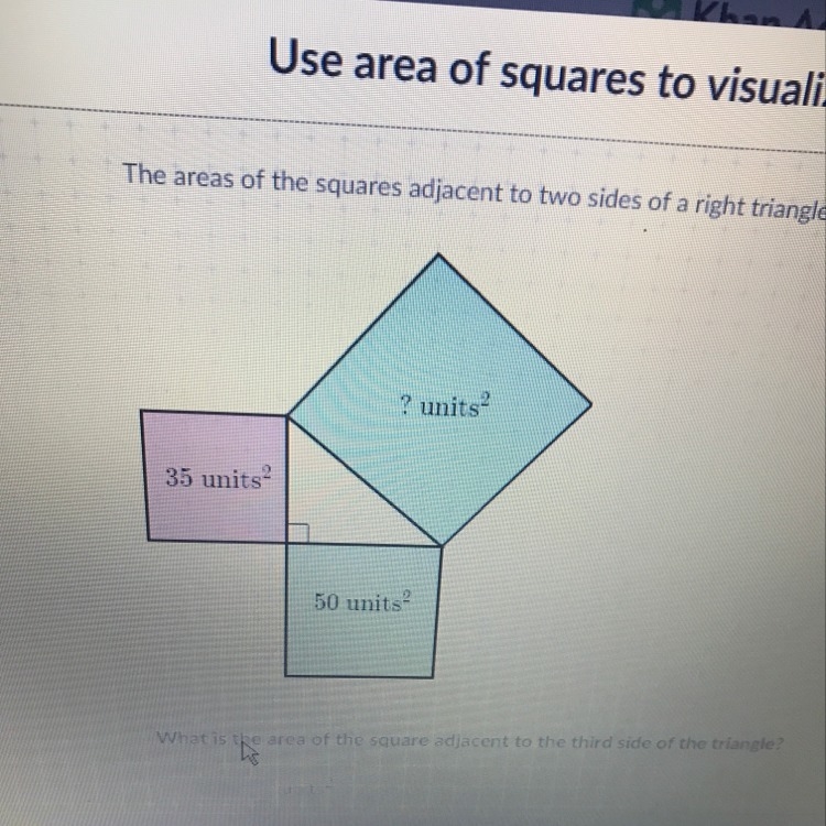 What is the area of the blue square?-example-1