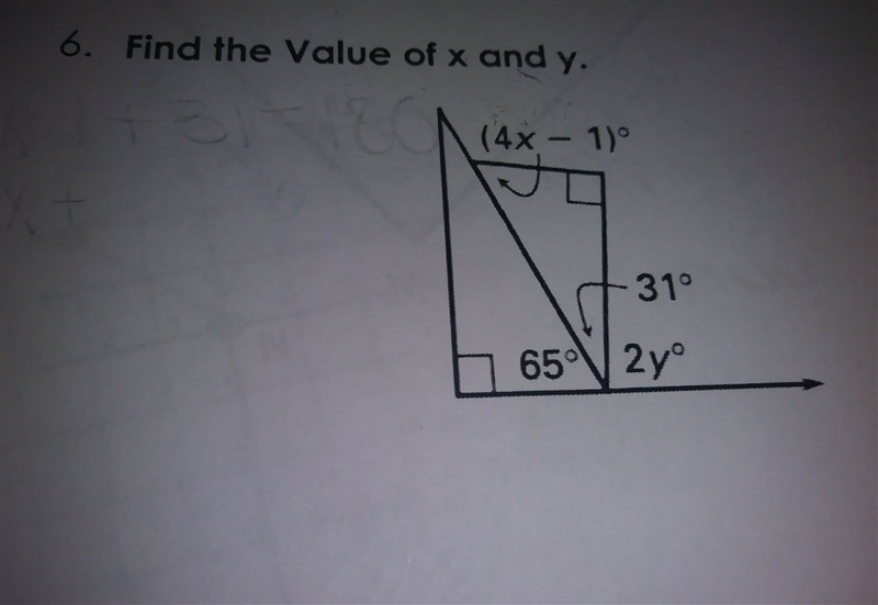 Find the value of x and y-example-1