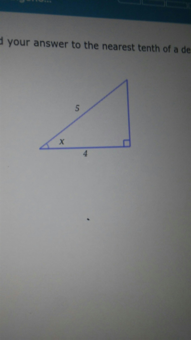 Find x. Round your answer to the nearest tenth of a degree.-example-1